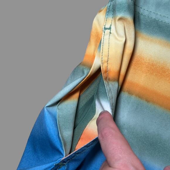 Speedo Coastal Ombre Men's Swim Trunk Size Large NWT Multicolor - Picture 8 of 9